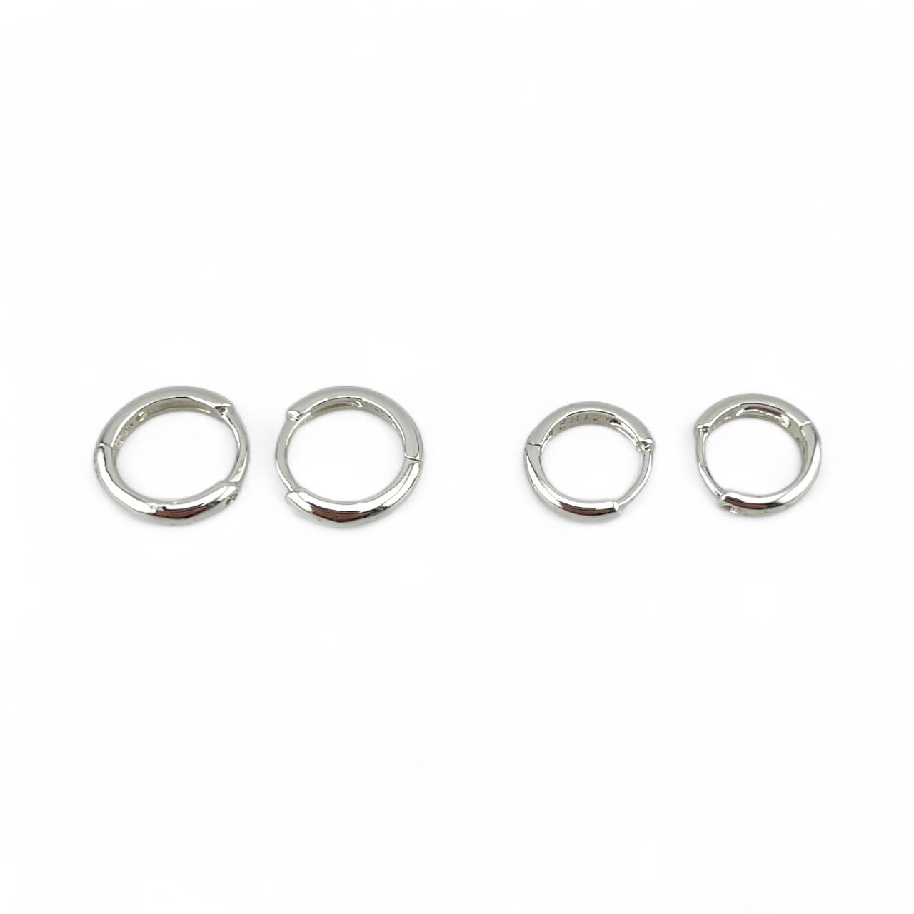 Minimal Silver color Hoop Earrings