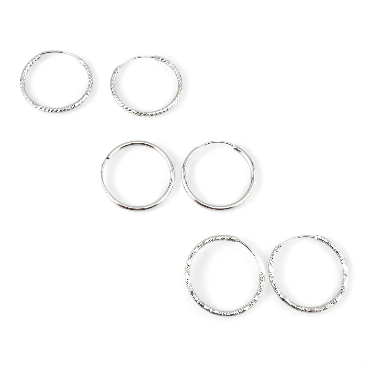 Silver color Hoop earrings