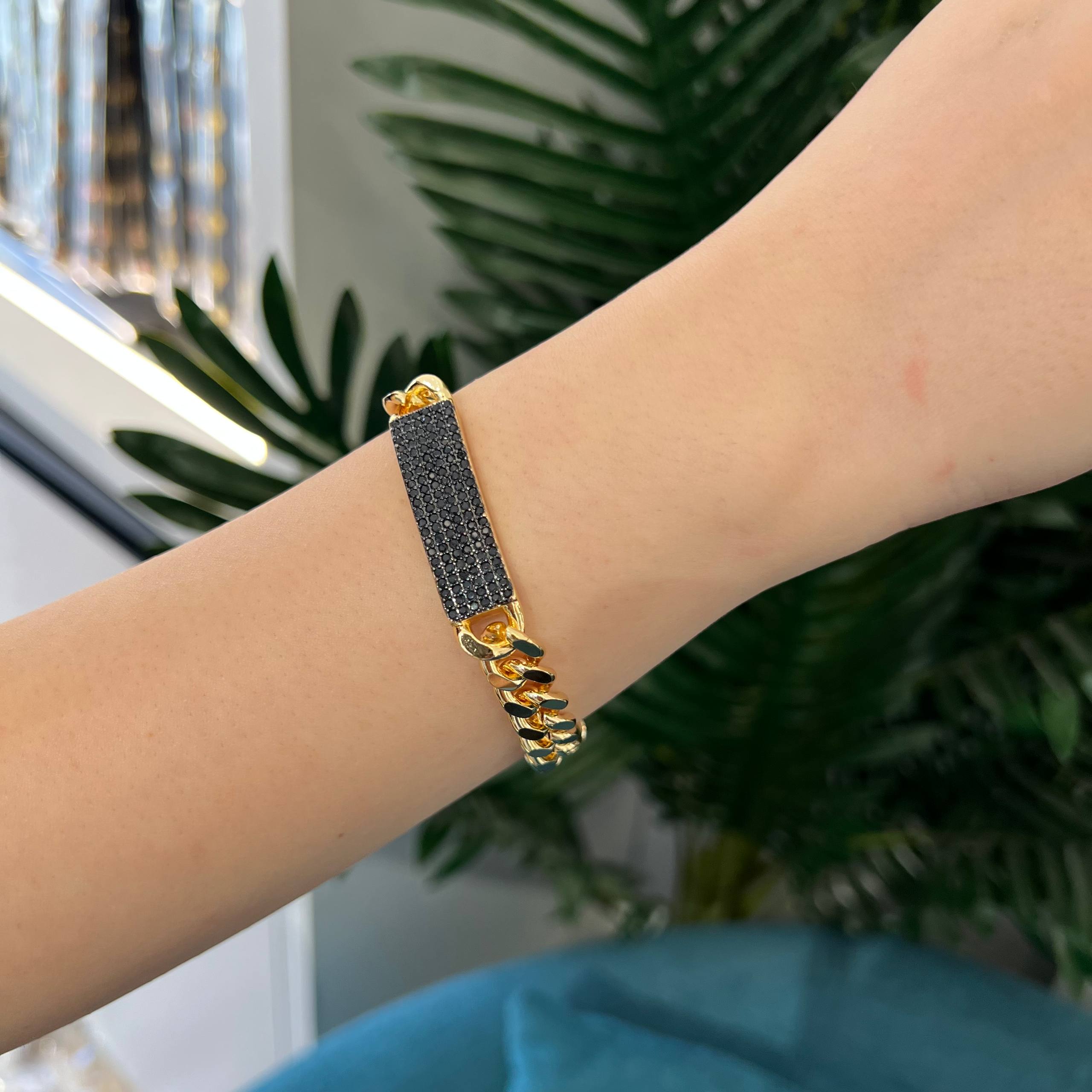 Strip Cuban Shine” Bracelet