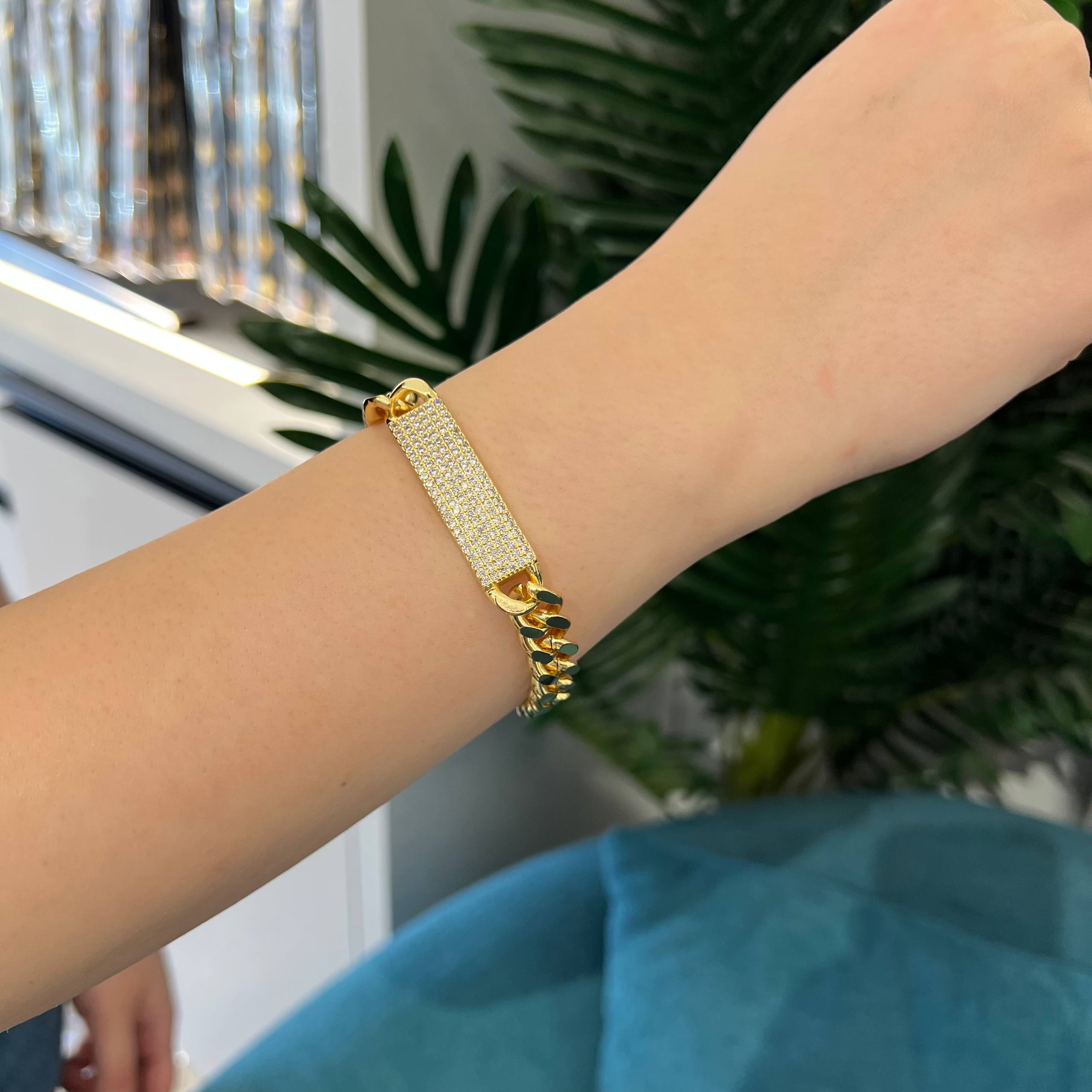 Strip Cuban Shine” Bracelet