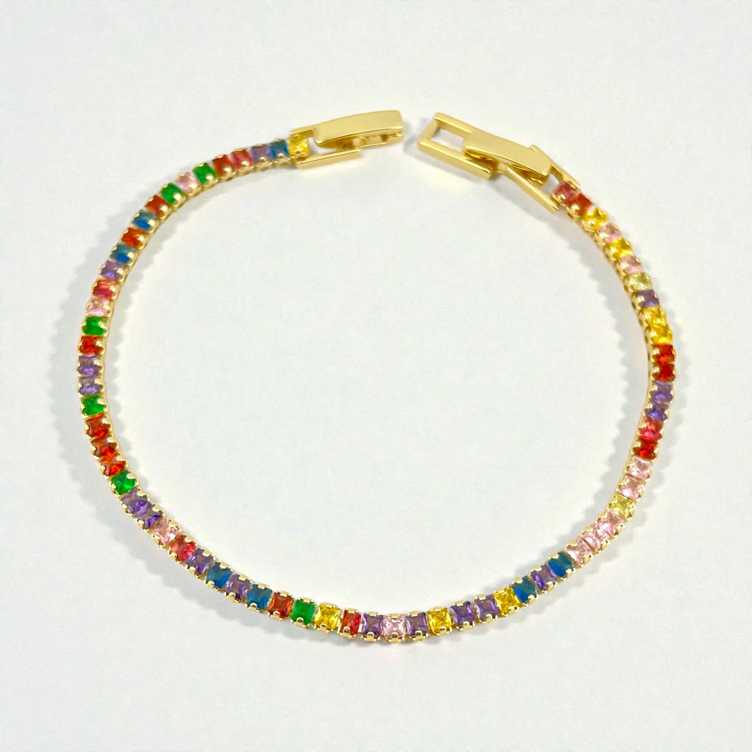 Bold Spectrum Tennis Bracelet 🌈