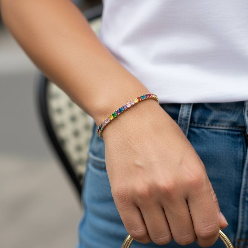 Bold Spectrum Tennis Bracelet 🌈