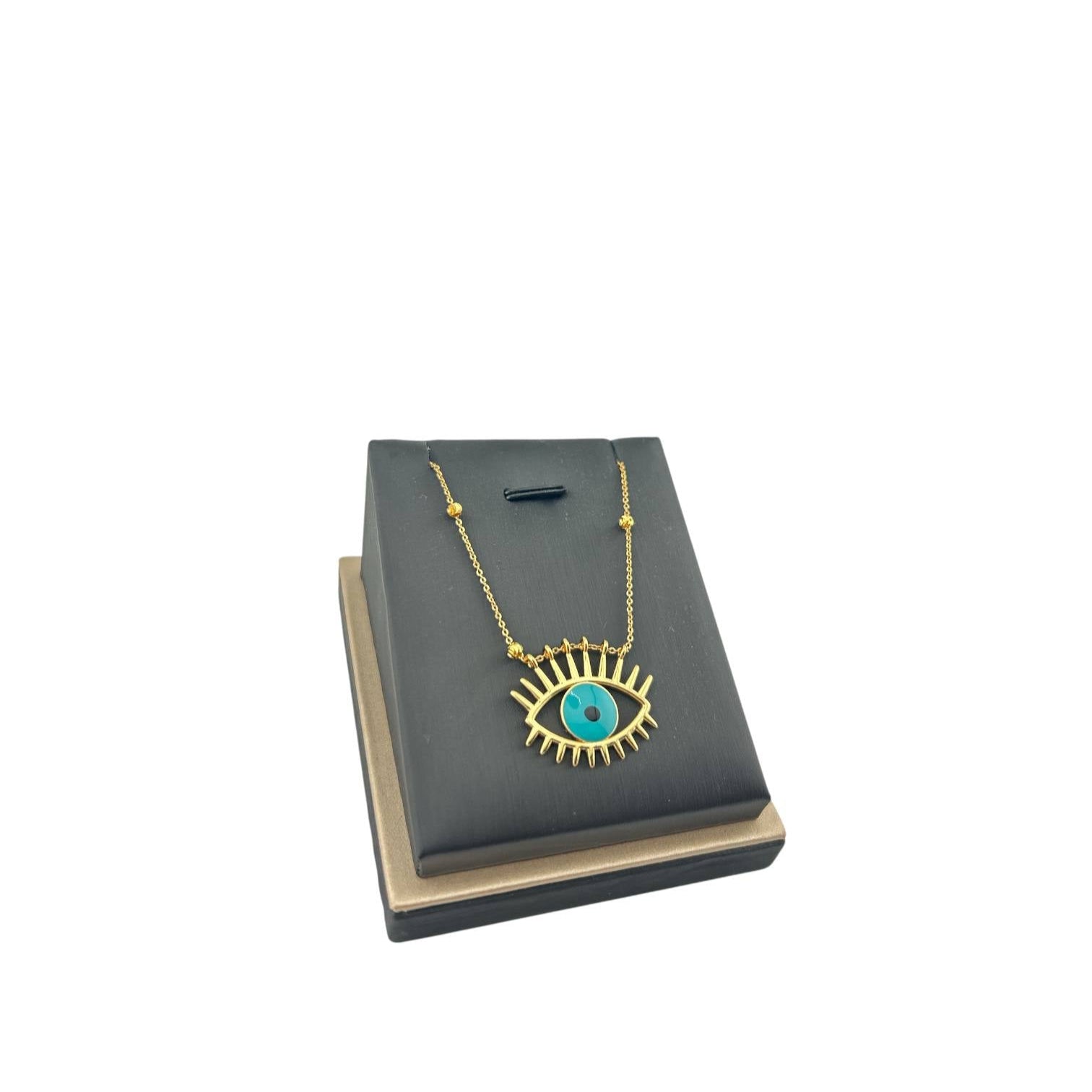 AURA Eye Necklace – Gold Evil Eye Protector