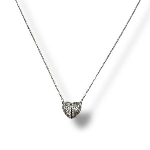 Magnetic Heart – Pavé Necklace