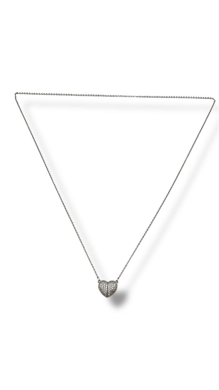 Magnetic Heart – Pavé Necklace