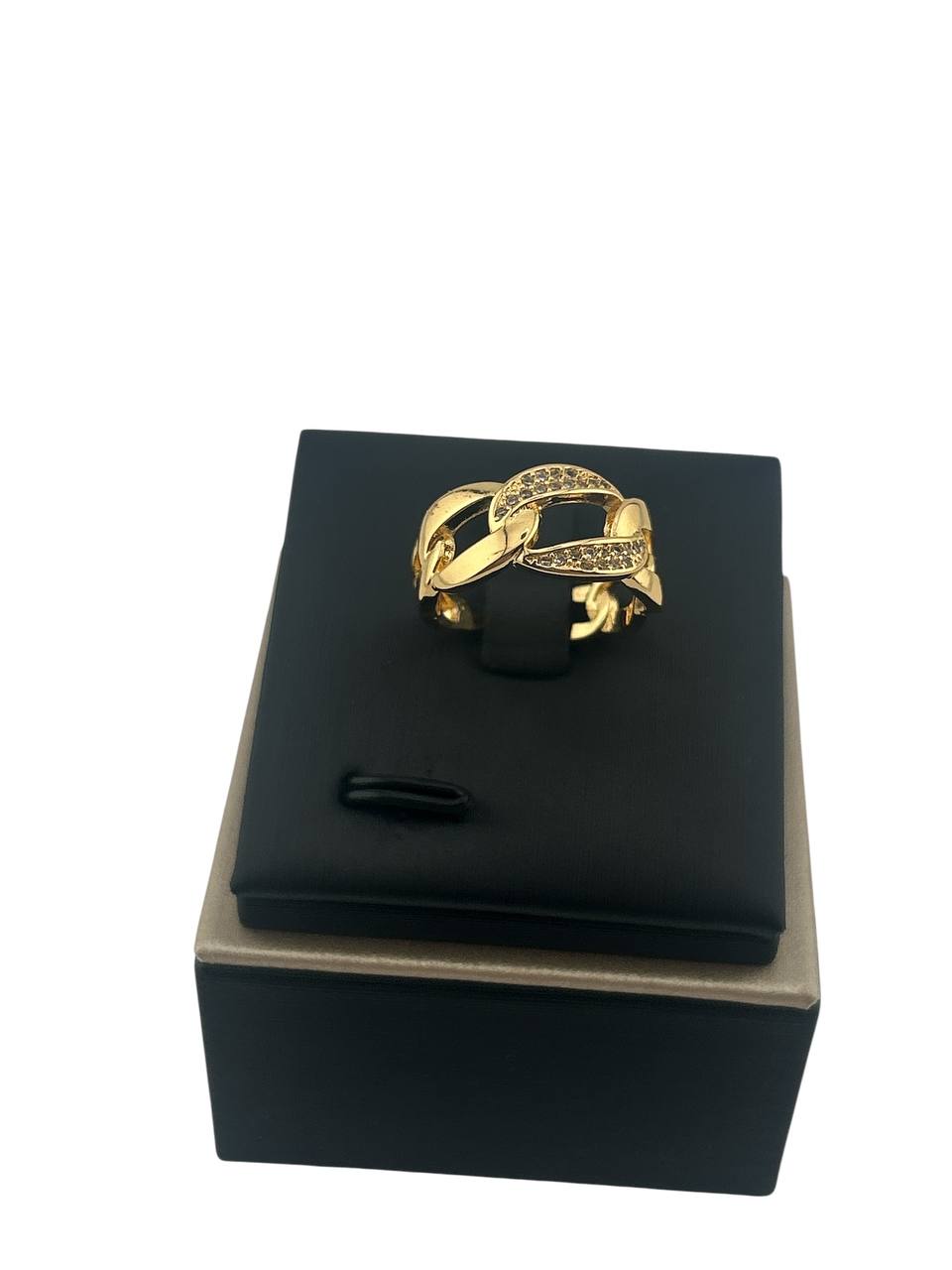 Bold Chain-Link Gold Ring