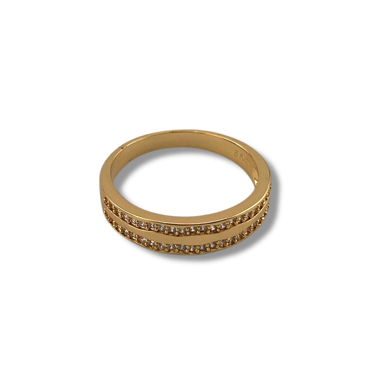 Double Row Sparkle Band ring